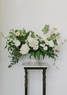 Large Haven centerpiece on gray marble table against a white wall
