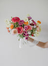 A colorful bridal bouquet from the Wylder collection
